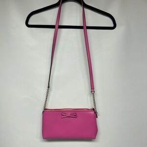 Kate Spade Vibrant Pink Crossbody Bag with Bow Detail